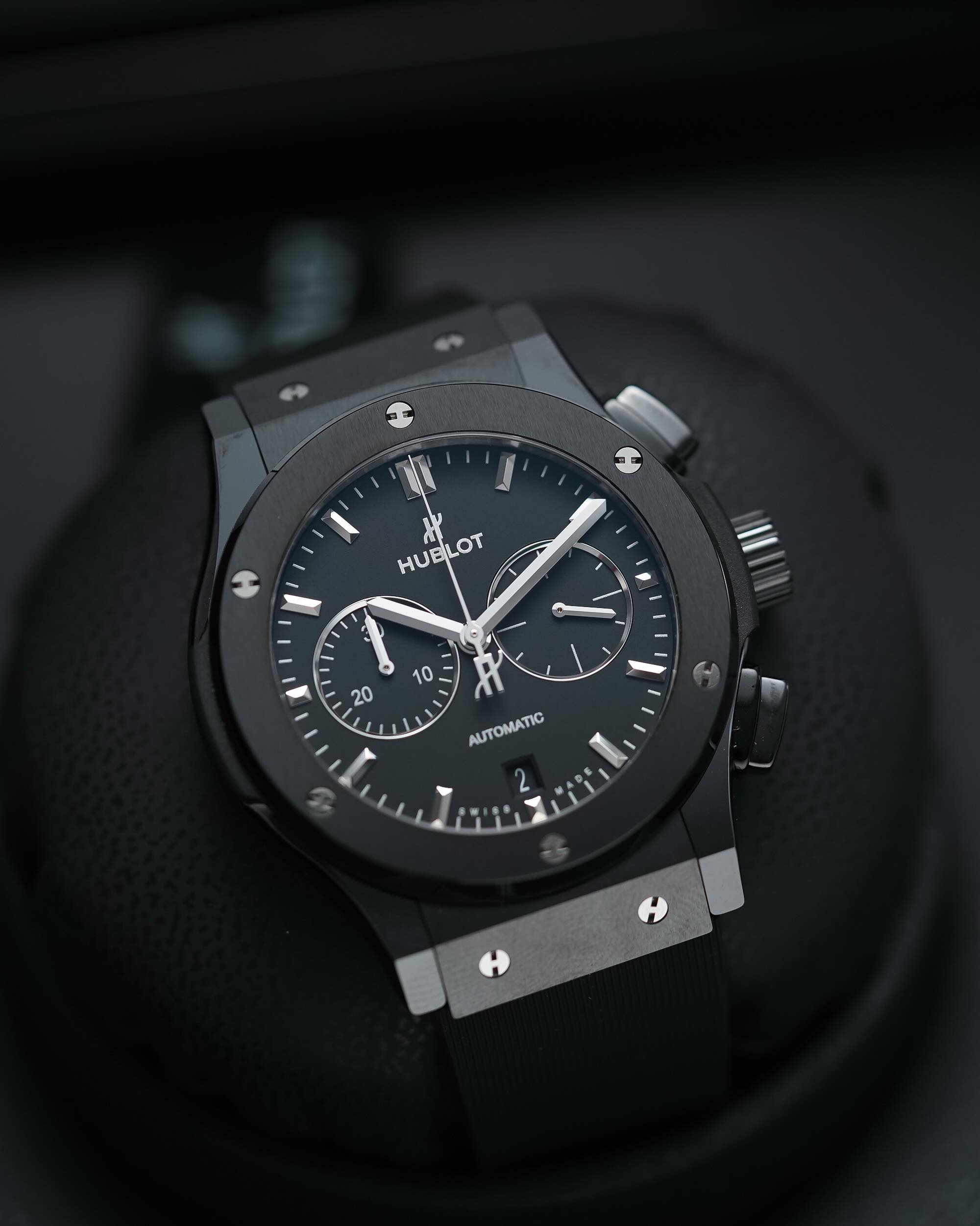 HUBLOT - 42MM. CLASSIC FUSION CHONOGRAPH FULLSET