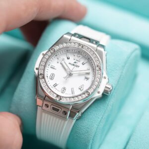 NEW -Hublot Big Bang One Click Steel White Diamonds 33MM Fullset