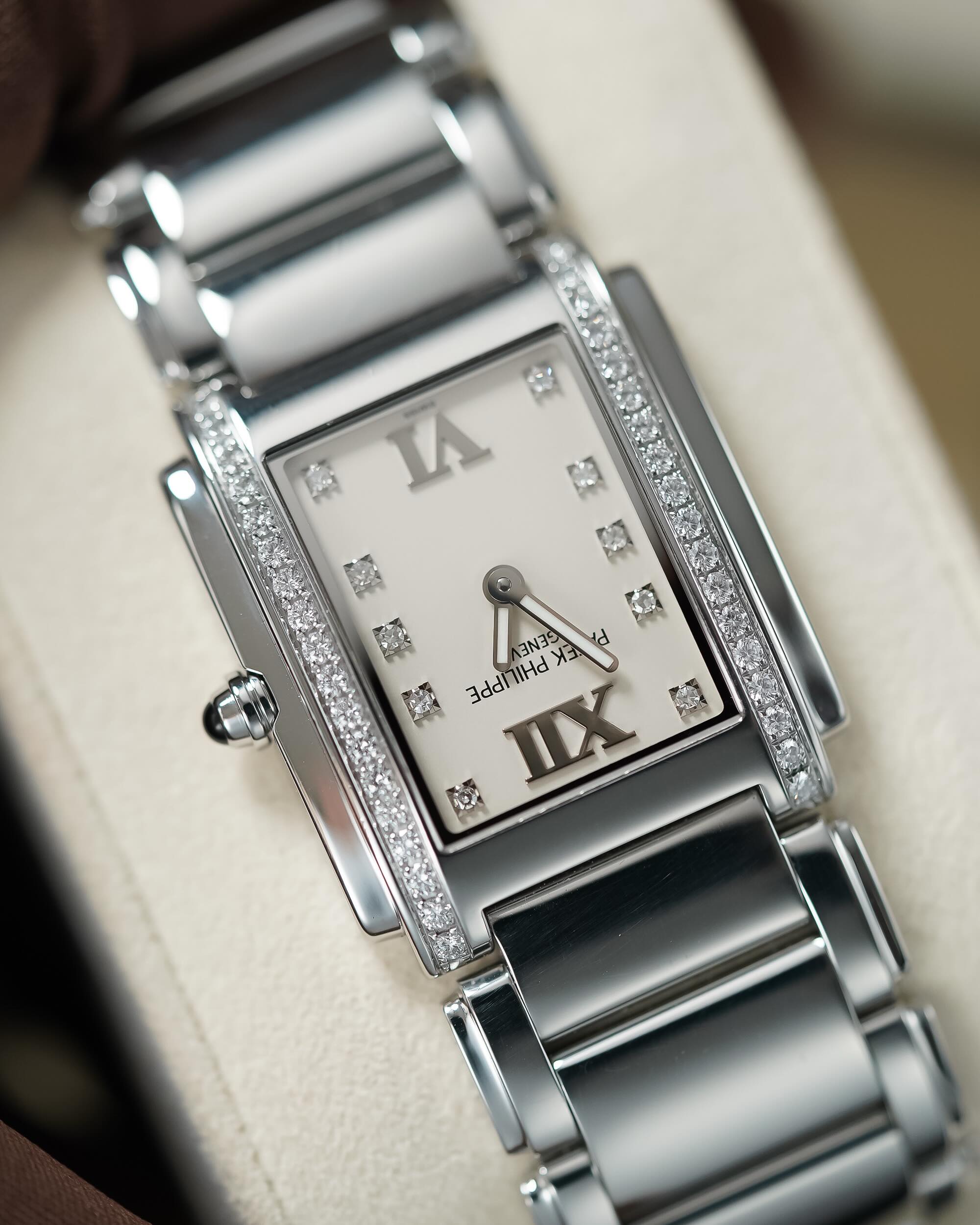 Patek24 Diamond Ivory white dial FULLSET 25MM