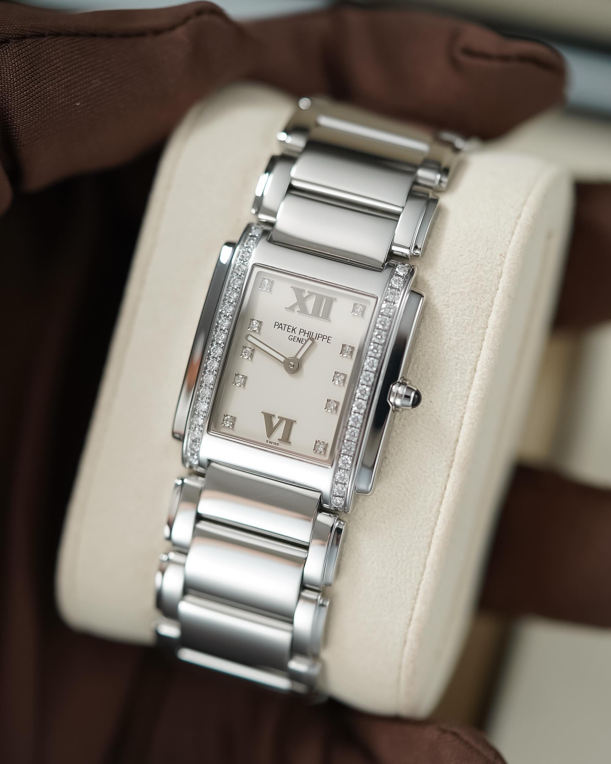 Patek24 Diamond Ivory white dial FULLSET 25MM