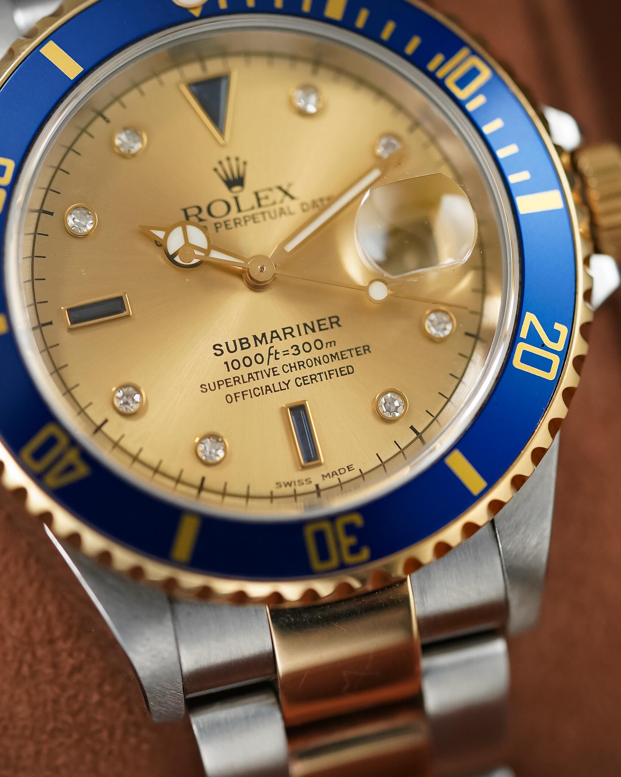 Rolex Submariner Date 2tone 18k “Serti Dial” - Image 7