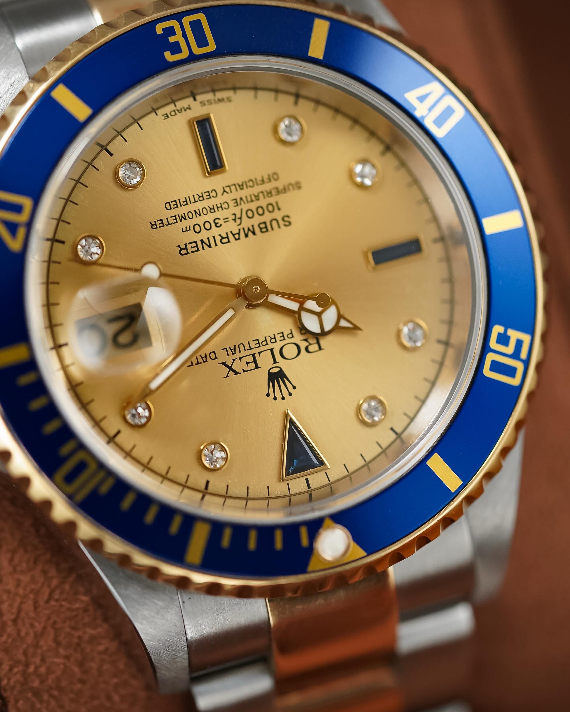 Rolex Submariner Date 2tone 18k “Serti Dial” - Image 3