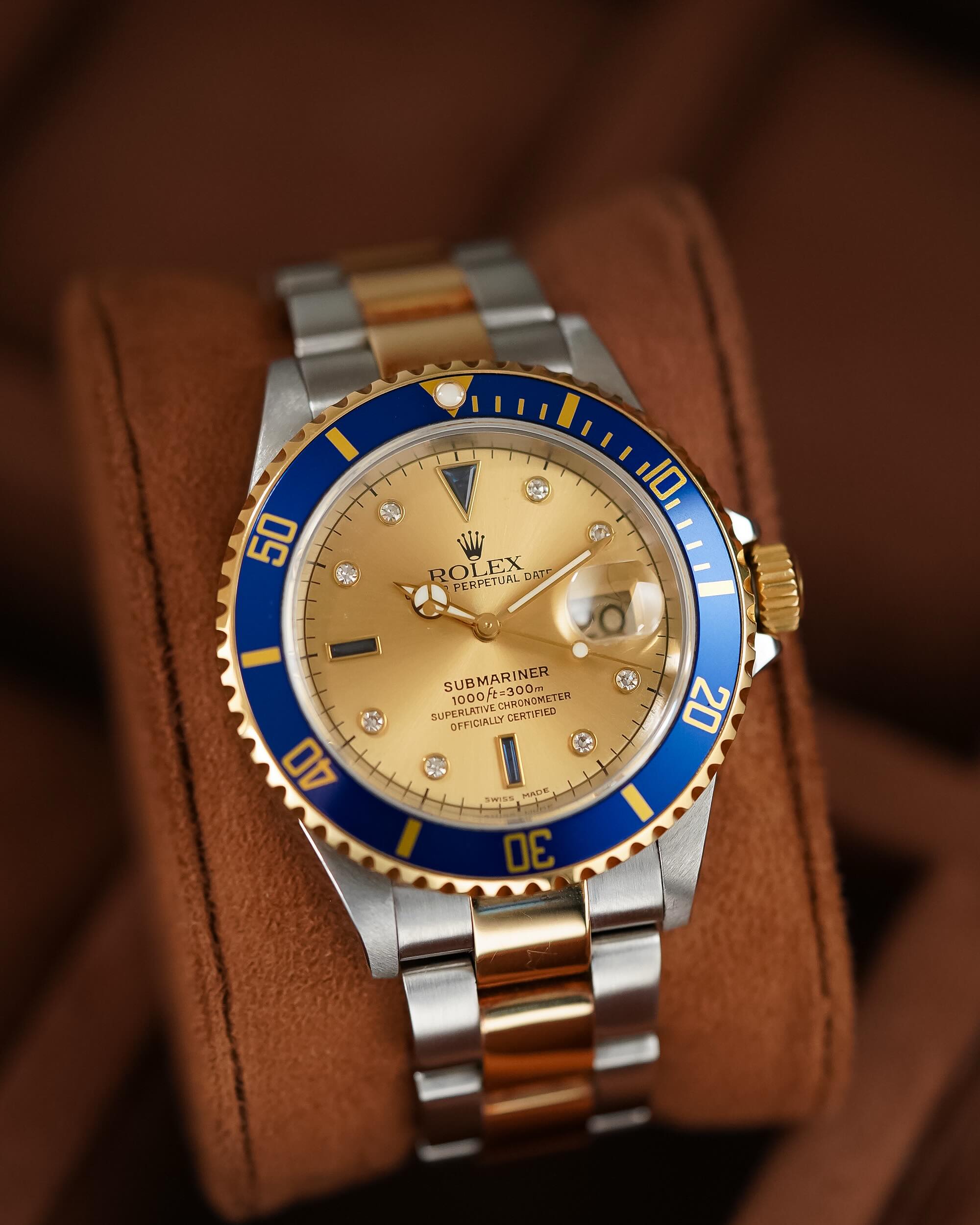 Rolex Submariner Date 2tone 18k “Serti Dial” - Image 8