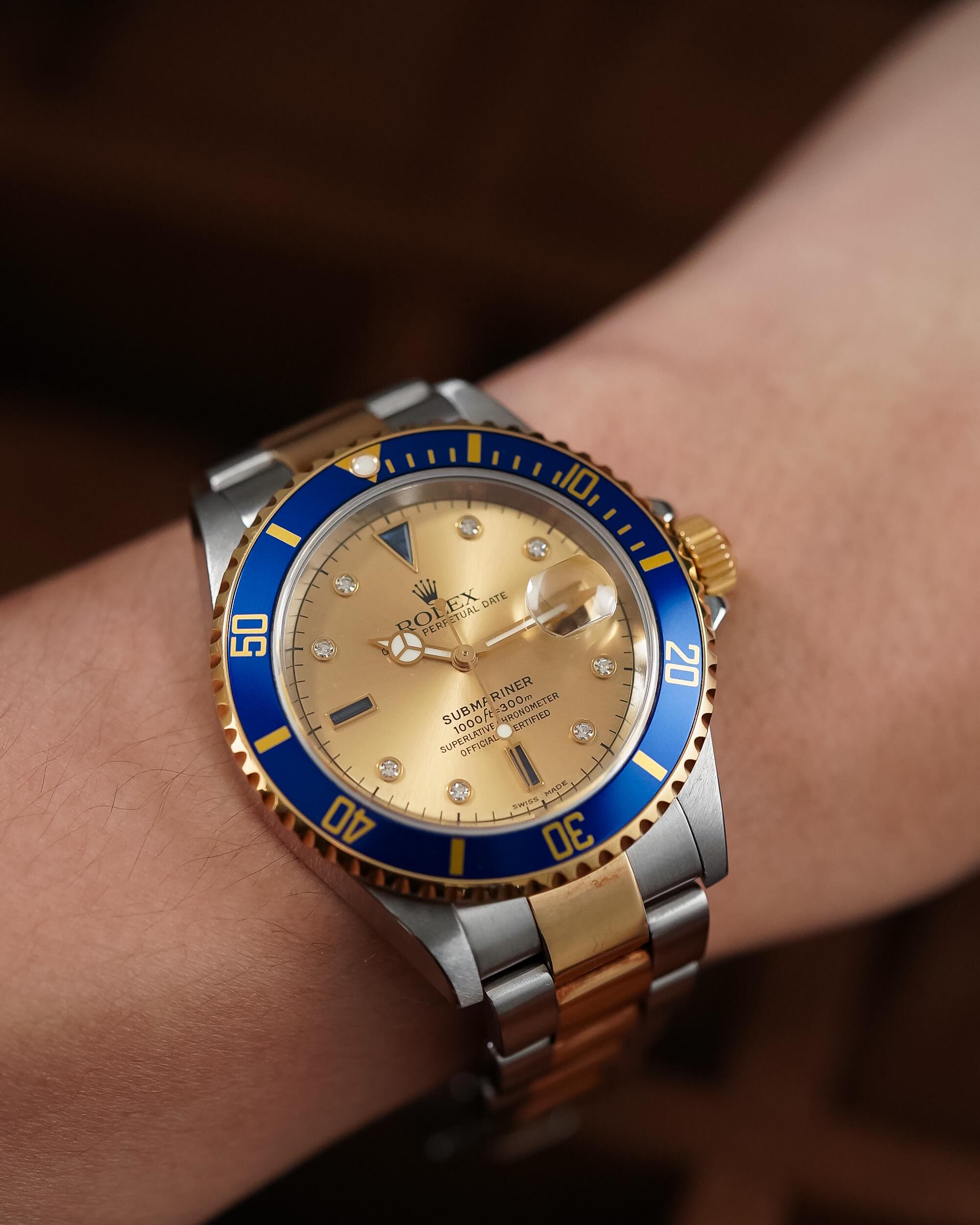 Rolex Submariner Date 2tone 18k “Serti Dial” - Image 6