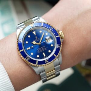 Rolex sub blue sunburst 18k 2tone_40MM_series U Y1997_Fullset